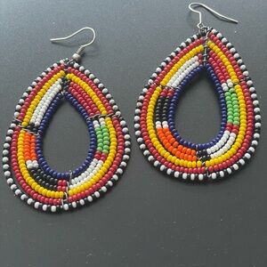 Artisan Made multicoloured beaded Earrings
